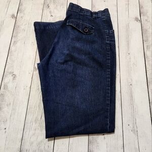 Lee Comfort Waistband womens size 12 medium dark wash
